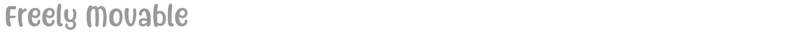 Freely Movable font preview
